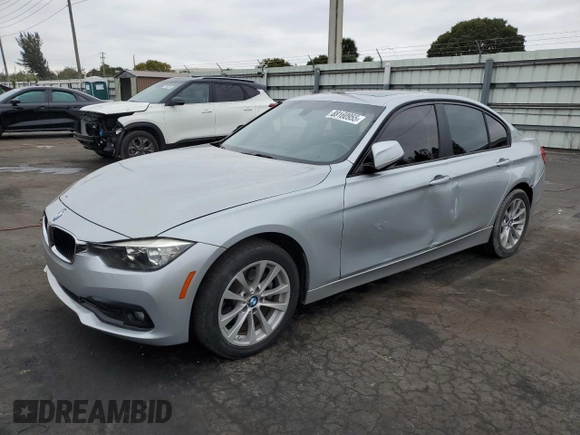 2016 BMW 3 Series 320i with VIN WBA8A9C50GK615686, listed as a Copart auction lot 88160955 with 59,603 mi miles and Salvage Title. Bid and sale history available at carsss.com. Image 1.