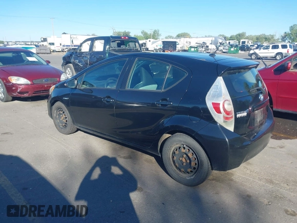 2013 Toyota Prius One with VIN JTDKDTB34D1550078, listed as a IAAI auction lot 42214172 with 210,756 mi miles and . Bid and sale history available at carsss.com. Image 3.