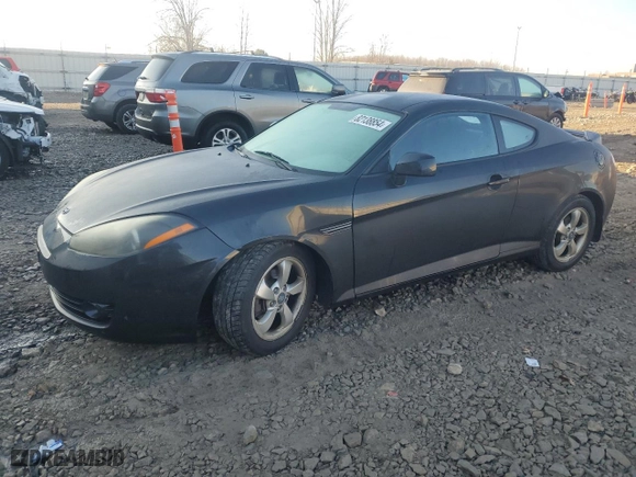 2008 Hyundai Tiburon GS with VIN KMHHM66D38U294739, listed as a Copart auction lot 82138854 with 170,361 mi miles and Clean Title. Bid and sale history available at carsss.com. Image 1.