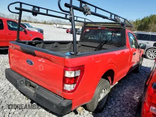 2023 Ford F-150 XL with VIN 1FTMF1C54PKD07974, listed as a Copart auction lot 43174945 with 39,844 mi miles and Salvage Title. Bid and sale history available at carsss.com. Image 3.