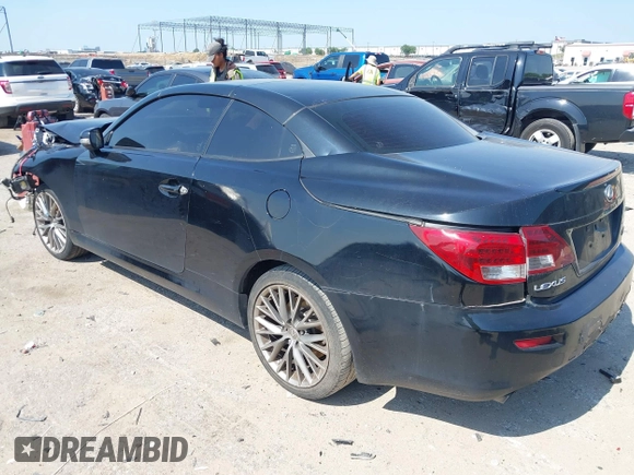 2010 Lexus IS 250 C with VIN JTHFF2C27A2508603, listed as a IAAI auction lot 42402256 with 164,938 mi miles and . Bid and sale history available at DreamBid. Image 3.