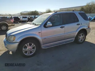 2001 Mercedes-Benz M-Class with VIN 4JGAB54E91A274807, listed as a Copart auction lot 50099165 with 250,220 mi miles and Salvage Title. Bid and sale history available at carsss.com. Image 1.