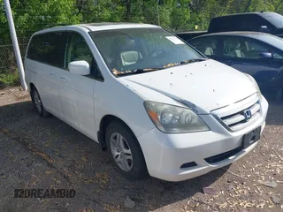 2007 Honda Odyssey EX-L with VIN 5FNRL38707B145049, listed as a IAAI auction lot 42117713 with 76,691 mi miles. Bid and sale history available at carsss.com. Image 1.