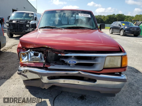1997 Ford Ranger XLT with VIN 1FTCR10X0VUD13894, listed as a Copart auction lot 72153354 with 178,752 mi miles and Salvage Title. Bid and sale history available at carsss.com. Image 5.