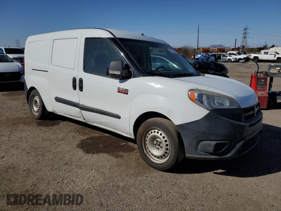 2018 Ram ProMaster City Cargo Van Tradesman with VIN ZFBERFABXJ6K91106, listed as a Copart auction lot 49126055 with 153,224 mi miles and Salvage Title. Bid and sale history available at carsss.com. Image 4.