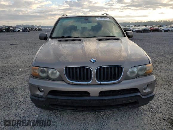 2005 BMW X5 3.0i with VIN 5UXFA13535LY17925, listed as a Copart auction lot 83098944 with 194,951 mi miles and Salvage Title. Bid and sale history available at carsss.com. Image 5.