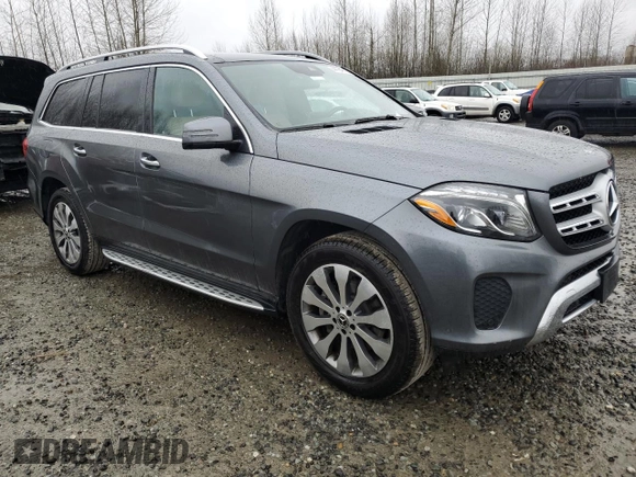 2018 Mercedes-Benz GLS with VIN 4JGDF6EE1JB174362, listed as a Copart auction lot 44164913 with 52,476 mi miles. Bid and sale history available at carsss.com. Image 4.