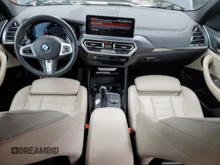 2022 BMW X3 xDrive30i with VIN 5UX53DP09N9K43964, listed as a Copart auction lot 48663145 with 32,306 mi miles and Salvage Title. Bid and sale history available at DreamBid. Image 8.