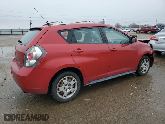 2009 Pontiac Vibe with VIN 5Y2SM67089Z409880, listed as a Copart auction lot 44072155 with 121,158 mi miles and Salvage Title. Bid and sale history available at carsss.com. Image 3.
