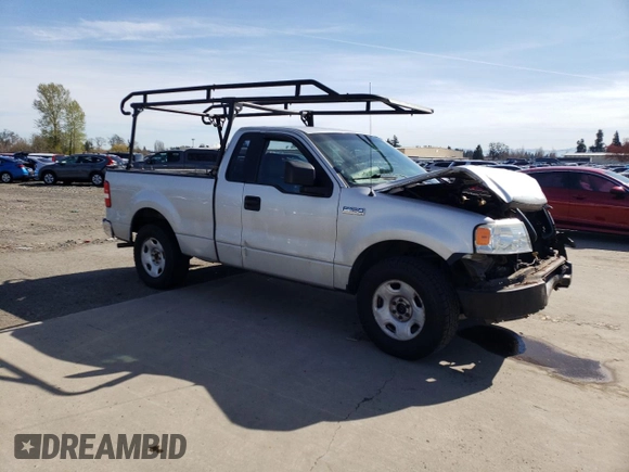 2005 Ford F-150 XL with VIN 1FTRF12235NA82990, listed as a Copart auction lot 50436745 with Not provided miles and Salvage title. Bid and sale history available at DreamBid. Image 4.