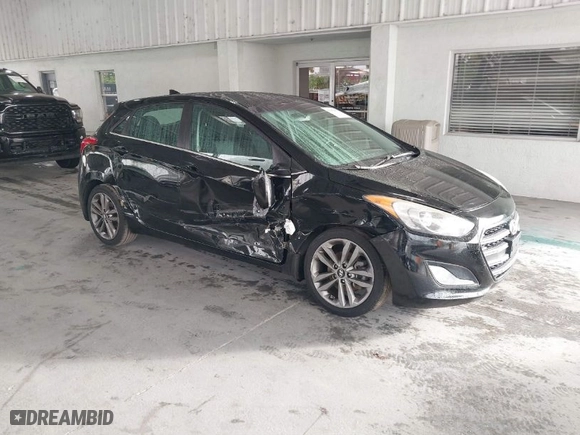 2016 Hyundai Elantra GT with VIN KMHD35LH0GU340433, listed as a IAAI auction lot 41183897 with 106,497 mi miles. Bid and sale history available at carsss.com. Image 1.