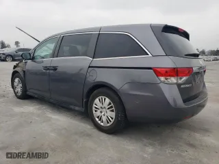 2015 Honda Odyssey LX with VIN 5FNRL5H29FB009680, listed as a Copart auction lot 54065515 with 109,446 mi miles and Salvage Title. Bid and sale history available at carsss.com. Image 2.