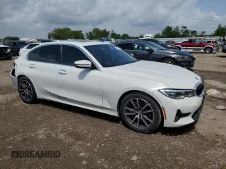 2020 BMW 3 Series 330i with VIN 3MW5R1J08L8B43219, listed as a Copart auction lot 53670875 with Not Provided miles and Salvage Title. Bid and sale history available at carsss.com. Image 4.