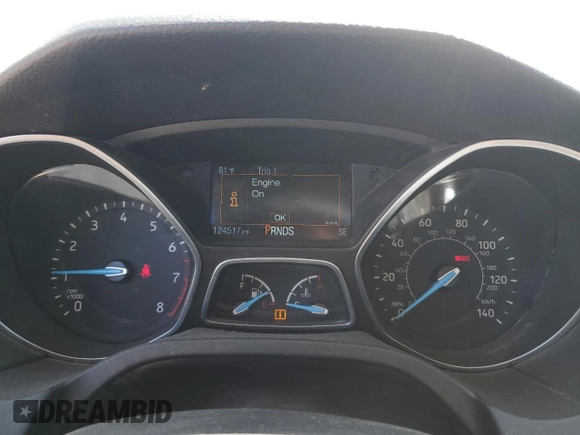 2018 Ford Focus SE with VIN 1FADP3FE0JL227146, listed as a Copart auction lot 56151985 with 124,517 mi miles and Salvage title. Bid and sale history available at DreamBid. Image 9.