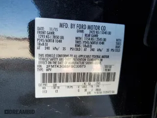2015 Ford Edge SE with VIN 2FMTK3G85FBC33573, listed as a Copart auction lot 47874185 with 72,016 mi miles and Salvage Title. Bid and sale history available at carsss.com. Image 13.