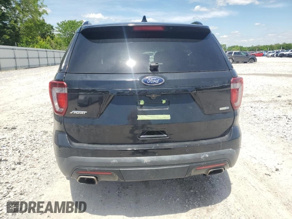 2017 Ford Explorer Sport z VIN 1FM5K8GTXHGB25729, wystawiony jako Copart lot #55808995 z przebiegiem 131 682 mil mil oraz Szkoda całkowita • Salvage title. Historia ofert i sprzedaży dostępna na DreamBid. Obrazek 6.