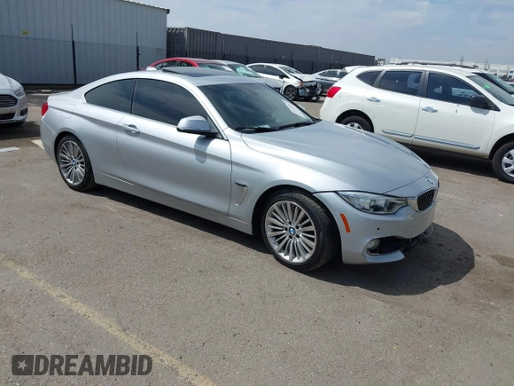 2015 BMW 4 Series 435i with VIN WBA3R1C54FK195482, listed as a IAAI auction lot 42029507 with 78,583 mi miles and . Bid and sale history available at DreamBid. Image 1.