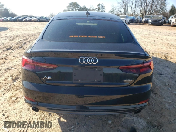 2019 Audi A5 Sportback Premium Plus with VIN WAUENCF59KA027705, listed as a Copart auction lot 40199864 with 12,065 mi miles. Bid and sale history available at carsss.com. Image 6.