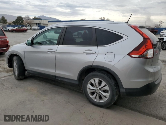 2013 Honda CR-V EX-L with VIN 5J6RM3H77DL028438, listed as a Copart auction lot 44601235 with 134,816 mi miles and Salvage Title. Bid and sale history available at DreamBid. Image 2.