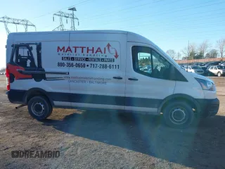 2021 Ford Transit Cargo with VIN 1FTBR1C82MKA66713, listed as a IAAI auction lot 41479187 with 50,415 mi miles and . Bid and sale history available at DreamBid. Image 14.