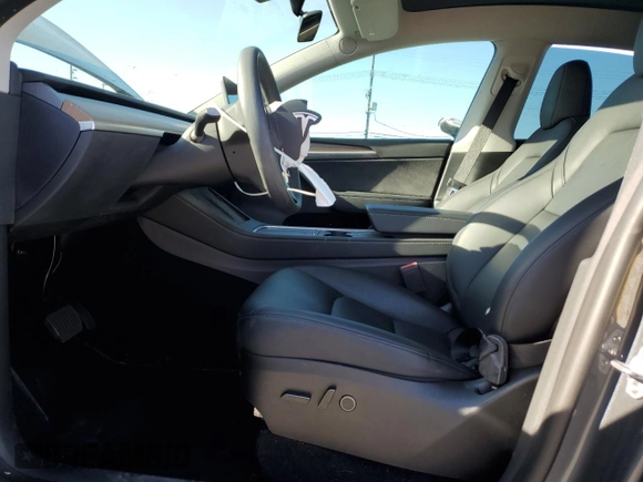 2023 Tesla Model Y Long Range with VIN 7SAYGDEE6PA032862, listed as a Copart auction lot 46542405 with 12,181 mi miles and Salvage Title. Bid and sale history available at DreamBid. Image 7.