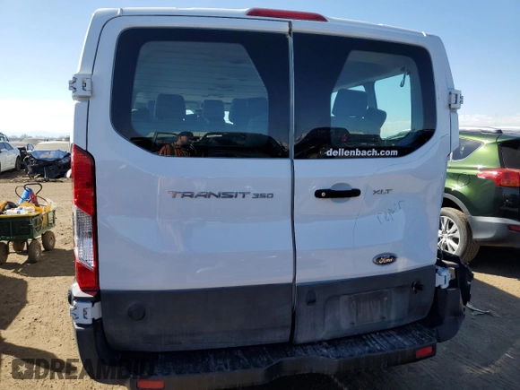 2019 Ford Transit Passenger XL with VIN 1FBZX2ZM1KKB11608, listed as a Copart auction lot 47479654 with 104,498 mi miles and Salvage Title. Bid and sale history available at carsss.com. Image 6.