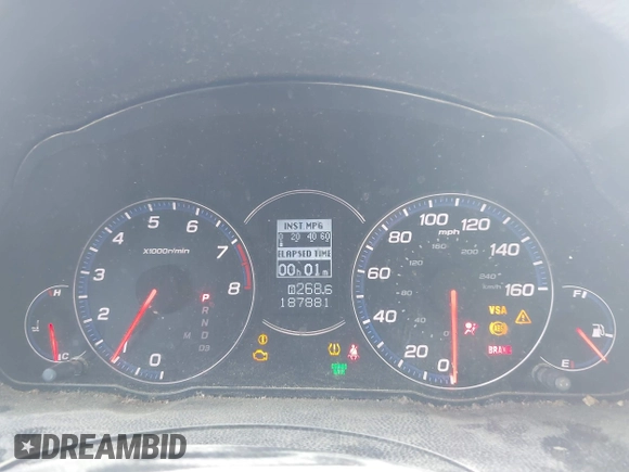 2008 Acura TSX Nav with VIN JH4CL96908C013256, listed as a IAAI auction lot 42128071 with 187,881 mi miles and . Bid and sale history available at DreamBid. Image 7.