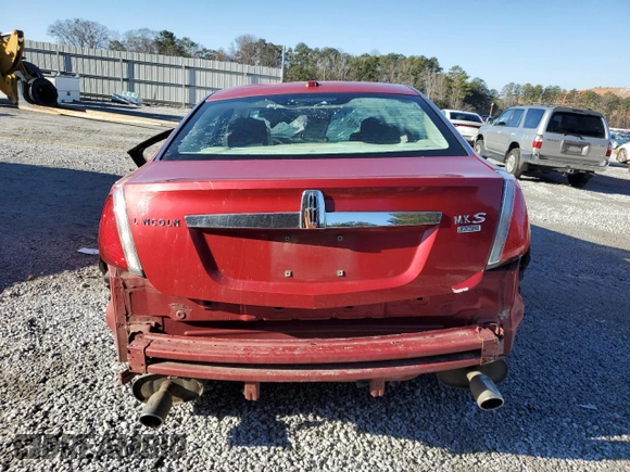 2009 Lincoln MKS with VIN 1LNHM94R09G605527, listed as a Copart auction lot 43192705 with 0 mi miles and Salvage Title. Bid and sale history available at carsss.com. Image 6.