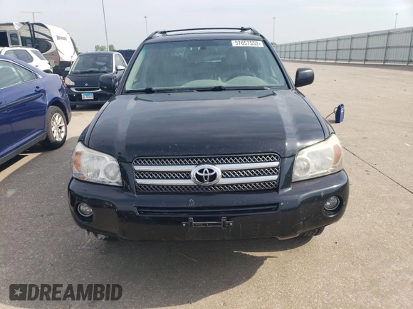 2006 Toyota Highlander Hybrid with VIN JTEEW21A960014765, listed as a Copart auction lot 57857553 with 212,689 mi miles and Clean Title. Bid and sale history available at carsss.com. Image 5.
