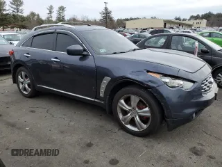 2009 Infiniti FX with VIN JNRAS18W99M152572, listed as a Copart auction lot 46334185 with 204,396 mi miles and Salvage title. Bid and sale history available at DreamBid. Image 4.