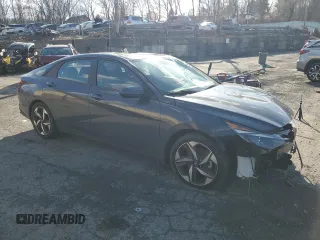 2023 Hyundai Elantra SEL z VIN KMHLS4AGXPU565428, wystawiony jako Copart lot #50347355 z przebiegiem Nie podano mil oraz Szkoda całkowita • Salvage title. Historia ofert i sprzedaży dostępna na DreamBid. Obrazek 4.