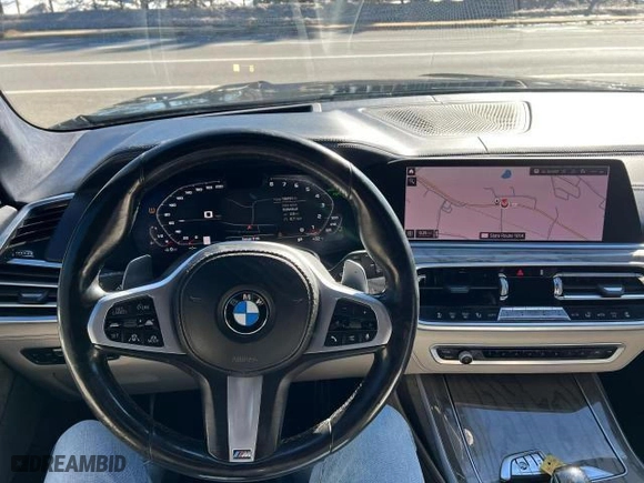 2019 BMW X7 xDrive50i with VIN 5UXCX4C53KLB39548, listed as a Copart auction lot 54152375 with 159,191 mi miles and Clean Title. Bid and sale history available at carsss.com. Image 7.