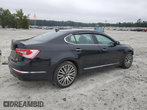 2016 Kia Cadenza Premium with VIN KNALN4D74G5207062, listed as a Copart auction lot 71588154 with 105,234 mi miles and Salvage Title. Bid and sale history available at carsss.com. Image 3.