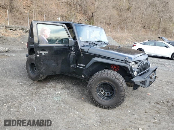 2017 Jeep Wrangler Sport with VIN 1C4AJWAG8HL569835, listed as a Copart auction lot 52822585 with 46,023 mi miles and Salvage Title. Bid and sale history available at DreamBid. Image 4.