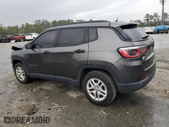 2018 Jeep Compass Sport with VIN 3C4NJCAB5JT122894, listed as a Copart auction lot 45840725 with 138,815 mi miles and Salvage Title. Bid and sale history available at carsss.com. Image 2.