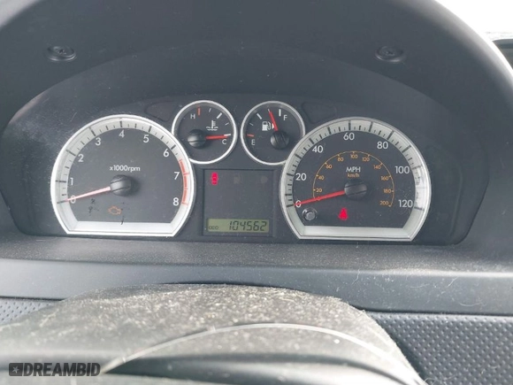 2009 Chevrolet Aveo LT w/1LT with VIN KL1TD56E59B367549, listed as a IAAI auction lot 41297308 with 104,562 mi miles. Bid and sale history available at carsss.com. Image 7.