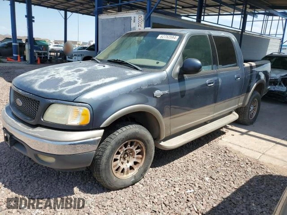 2001 Ford F-150 XLT with VIN 1FTRW08L41KB37498, listed as a Copart auction lot 62404905 with 1,513,265 mi miles and Clean title. Bid and sale history available at DreamBid. Image 1.