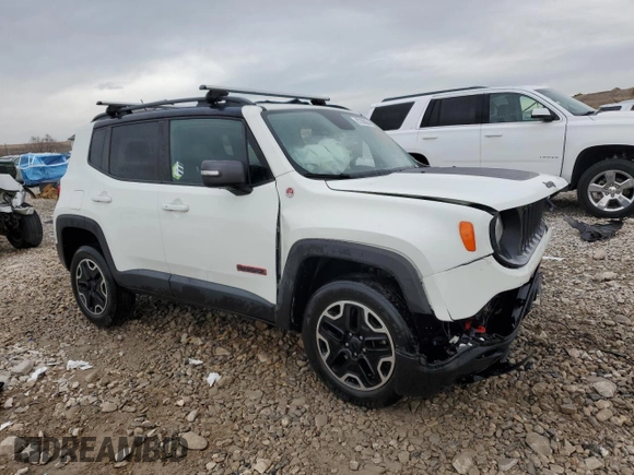 2016 Jeep Renegade Trailhawk with VIN ZACCJBCT9GPE01207, listed as a Copart auction lot 87396064 with 117,609 mi miles and Salvage Title. Bid and sale history available at carsss.com. Image 4.