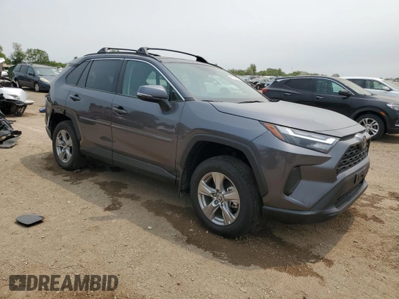 2024 Toyota RAV4 XLE with VIN 2T3P1RFV4RC471176, listed as a Copart auction lot 57896075 with 6,416 mi miles and Salvage title. Bid and sale history available at DreamBid. Image 4.