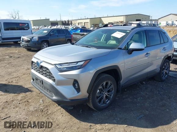 2024 Toyota RAV4 Hybrid XLE Premium with VIN JTMB6RFV8RD134274, listed as a IAAI auction lot 41846740 with 12,648 mi miles. Bid and sale history available at carsss.com. Image 23.