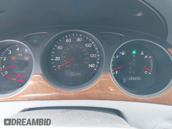 2005 Lexus ES 350 with VIN JTHBA30G655098125, listed as a IAAI auction lot 41804407 with 135,696 mi miles and . Bid and sale history available at DreamBid. Image 7.