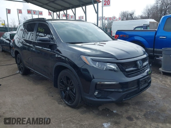 2022 Honda Pilot Special Edition with VIN 5FNYF6H2XNB059737, listed as a IAAI auction lot 41608678 with 50,273 mi miles and . Bid and sale history available at DreamBid. Image 1.