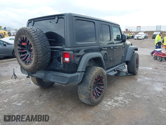 2022 Jeep Wrangler Unlimited Sport S z VIN 1C4HJXDG0NW133801, wystawiony jako IAAI lot #41908846 z przebiegiem 44 743 mil mil oraz . Historia ofert i sprzedaży dostępna na DreamBid. Obrazek 4.