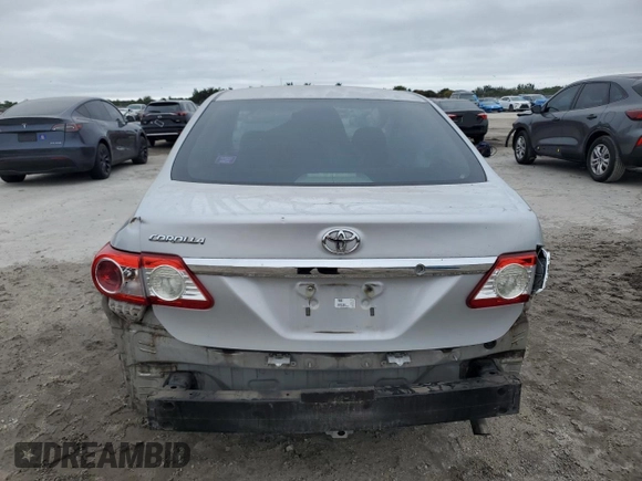 2013 Toyota Corolla L with VIN 2T1BU4EE2DC938098, listed as a Copart auction lot 41742095 with 161,402 mi miles and Salvage Title. Bid and sale history available at carsss.com. Image 6.