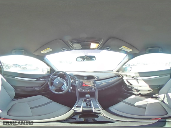 2018 Honda Civic Coupe LX with VIN 2HGFC4B51JH301473, listed as a Copart auction lot 50171155 with 57,028 mi miles and Salvage Title. Bid and sale history available at carsss.com. Image 15.