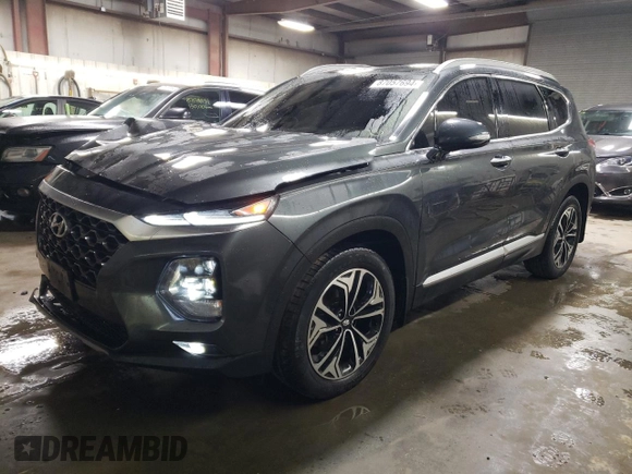 2020 Hyundai Santa Fe SEL with VIN 5NMS3CAA0LH152308, listed as a Copart auction lot 87057694 with 38,271 mi miles and Salvage Title. Bid and sale history available at carsss.com. Image 1.