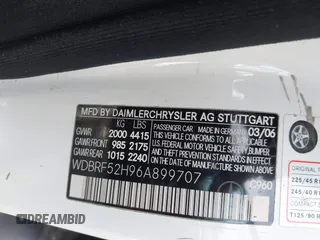 2006 Mercedes-Benz C 230 Sport z VIN WDBRF52H96A899707, wystawiony jako IAAI lot #41698121 z przebiegiem 82 976 mil mil oraz . Historia ofert i sprzedaży dostępna na DreamBid. Obrazek 9.