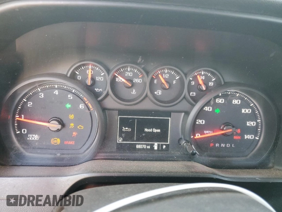 2019 Chevrolet Silverado 1500 Work Truck with VIN 3GCNWAEF5KG187970, listed as a Copart auction lot 84633114 with 68,070 mi miles and Salvage Title. Bid and sale history available at DreamBid. Image 9.