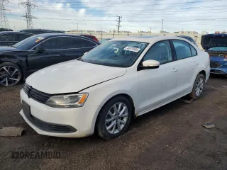 2012 Volkswagen Jetta Sedan SE w/Convenience & Sunroof with VIN 3VWDX7AJ8CM386016, listed as a Copart auction lot 46879595 with 154,968 mi miles and Clean Title. Bid and sale history available at carsss.com. Image 1.