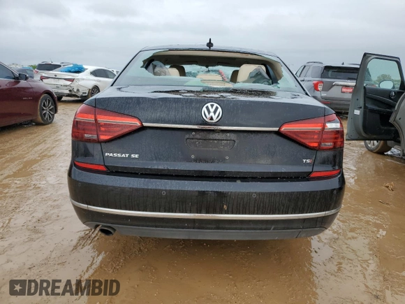 2017 Volkswagen Passat SE with VIN 1VWGT7A32HC017803, listed as a Copart auction lot 50924285 with 108,413 mi miles and Clean title. Bid and sale history available at DreamBid. Image 6.